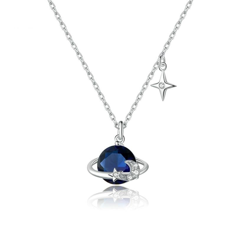 Youth of Vigor Solid 925 Silver Iconic Blue Enamel CZ Accent Irregular Pendant  Necklace Y1S2N1053 - AliExpress